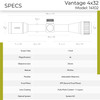 HAWKE Vantage AO 4x32mm 1in Riflescope (14102)