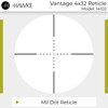 HAWKE Vantage AO 4x32mm 1in Riflescope (14102)