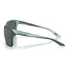 OAKLEY Wildrye Matte Silver Blue Colorshift Frame/ Prizm Black Polarized Lenses Sunglasses (OO9230-0561)