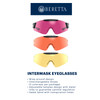 BERETTA InterMask Yellow & Magenta & Orange Shooting Eyeglasses with Interchangeable Lenses (OC081D00490MY9UNI)