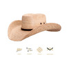 OUTBACK TRADING Eight Seconds Natural Straw Hat (15192-NAT)