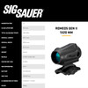SIG SAUER Romeo5 Gen Ii Compact 1.41 M1913 I-Beam 1X20mm 2 Moa Green Dot Sight (SOR5102)