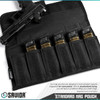 SAVIOR EQUIPMENT  9mm/.40 Cal/.45ACP Black 6x Magazine Holder (MP-PS-X6-ST-BK)