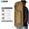SAVIOR EQUIPMENT Specialist Covert 38in Dark FDE Single Rifle Bag (RB-SGSPORT38-WS-TN)
