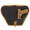 BULLDOG CASES Deluxe Tan Pistol Case w/ Pocket and Sleeve (BDT619T)
