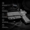 GRITR OWB Kydex Left Hand Gun Holster Compatible with Glock 19