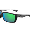 COSTA DEL MAR Men's Reefton Blackout/Green Mirror 580P Polarized Sunglasses (06S9007-90070764)