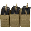 ROTHCO MOLLE Open Top Coyote Brown Six Rifle Mag Pouch (41007)