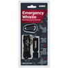 SABRE Emergency Safety Whistle with Key Ring and Detachable Lanyard (WSTL-02)