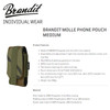 BRANDIT INDIVIDUAL WEAR Woodland Medium Molle Phone Pouch (8058-15010-OS)