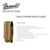 BRANDIT INDIVIDUAL WEAR Camel Large Molle Phone Pouch (8059-20070-OS)