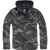 BRANDIT INDIVIDUAL WEAR Men's Windbreaker Camo Fleece-Lined Quarter Zip Dark Pullover (3001-12004)