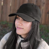 GRITR One Size Casual Trucker Hat w/ Curved Visor, Black