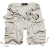 BRANDIT INDIVIDUAL WEAR Men's Relaxed Old White Cargo Shorts (2001-10012)