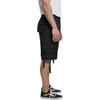 BRANDIT INDIVIDUAL WEAR Men's Utility Black Cargo Shorts (2012-11002)