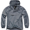 BRANDIT INDIVIDUAL WEAR Light Windbreaker Anthracite Quarter Zip Pullover (3162-12005)