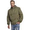 BRANDIT INDIVIDUAL WEAR Light Windbreaker Olive Quarter Zip Pullover (3162-15001)