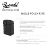 BRANDIT INDIVIDUAL WEAR Fire MOLLE Black Pouch (8047-11002-OS)