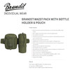 BRANDIT INDIVIDUAL WEAR Olive Waist Pack with Bottle (8062-15001-OS)