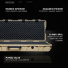 GRITR 39" Tactical TSA Approved Hard Rifle Case with Foam Padding, Tan