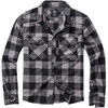 BRANDIT INDIVIDUAL WEAR Men's Flannel Check Black/Charcoal Long Sleeve Shirt (4002-12221)