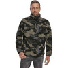 BRANDIT INDIVIDUAL WEAR Men's Fleece Quarter Zip Dark Camo Jacket (5022-12004)