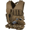 CONDOR OUTDOOR Cross Draw M/L Coyote Brown Vest (CV-498)