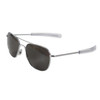ROTHCO AO Eyewear 57mm Chrome Original Pilots Sunglasses (10700-CRM)