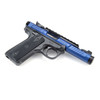 RUGER Mark IV 22/45 Lite 22LR 4.4in 2x 10rd Mags Black/Blue Anodized Rimfire Pistol (43961)