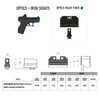 NIGHT FISION Optic Ready Fiber Optic Night Sight Set for Smith & Wesson M&P 2.0 w/ RMR/507c/SRO (SAW-206-311-402-GFZX)
