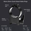 WARNE Maxima 30mm Quick Detach Extra High Matte Rings (216LM)
