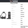 WARNE Maxima 30mm Quick Detach Extra High Matte Rings (216LM)
