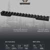 WARNE Vapor Picatinny Rail for Howa 1500/Weatherby Vanguard LA (V451M)