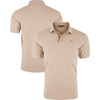 DRAKE Men's Pique Logo Island Fossil Heather Polo (DS4090-IFH)