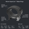 WARNE HyperLite 1in Black Low Matte Scope Rings (8500M)