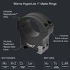 WARNE HyperLite 1in Black High Matte Scope Rings (8502M)