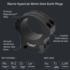 WARNE HyperLite 30mm Black Medium Matte Scope Rings (8514M)