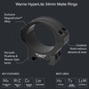 WARNE HyperLite 34mm Black Low Matte Scope Rings (8520M)
