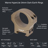 WARNE HyperLite 34mm Low Dark Earth Rings (8520DE)