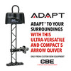 CUSTOM BOW EQUIPMENT Adapt Black 5-Arrow Quiver (CBE-AC-AD)