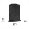 MDT .223 Remington 10rd Black Polymer AICS Magazine (106539-BLK)