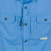 DRAKE Mens Wingshooter Trey Solid Dobby Button-Down Marina Blue SS Shirt (DS2605-MBU)