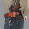GALCO Yaqui Slide Left Hand Tan Leather Belt Holster for Colt 3in/5in 1911, Kimber, Springfield, Walther P22 (YAQ213)