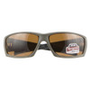 VENTURE GEAR Overwatch Safety Glasses with OD Green Frame and Bronze Anti-Fog Lens (VGSG718T)
