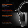 GRITR Electronic Hearing Protection, Earmuffs for Noise Reduction, Black