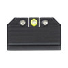 NIGHT FISION Yellow Front/Black Rear Optics Ready Stealth Lower 1/3rd Night Sight Set for Walther PDP/PPQ with RMR/507c/508t (WAL-277-330-353-YGZG)