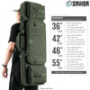 SAVIOR EQUIPMENT Camo Urban Warfare 46in Desert Night Camo Double Rifle Bag with Backpack Strap (RB-4612DG-VER2-DNC)