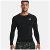 UNDER ARMOUR Men's HeatGear XL Black/White Long Sleeve Shirt (1361524-001-XL)