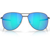 OAKLEY Contrail TI Satin Light Steel Frame/Prizm Sapphire Polar Lenses Sunglasses (OO6050-0457)