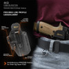 GRITR OMNI IWB/OWB Ambidextrous Kydex Holster Fits 9mm Sig Sauer P320 Models